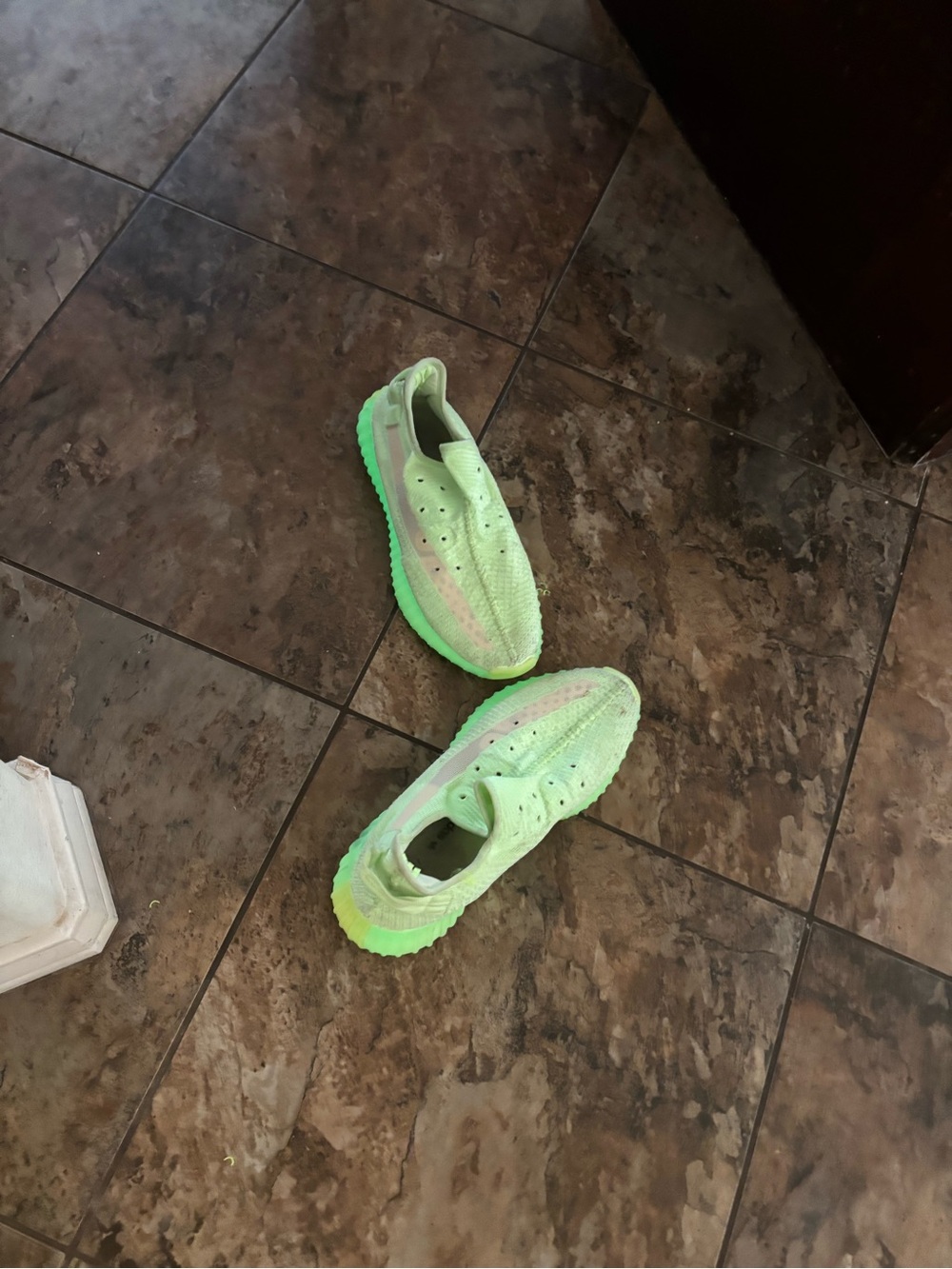 Yeezy Boost 350 V2 Neon Green Athletic Sneakers